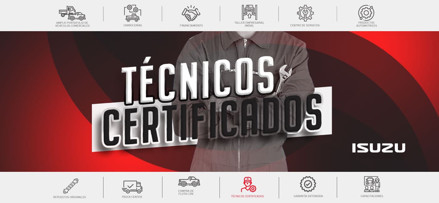 Técnicos certificados