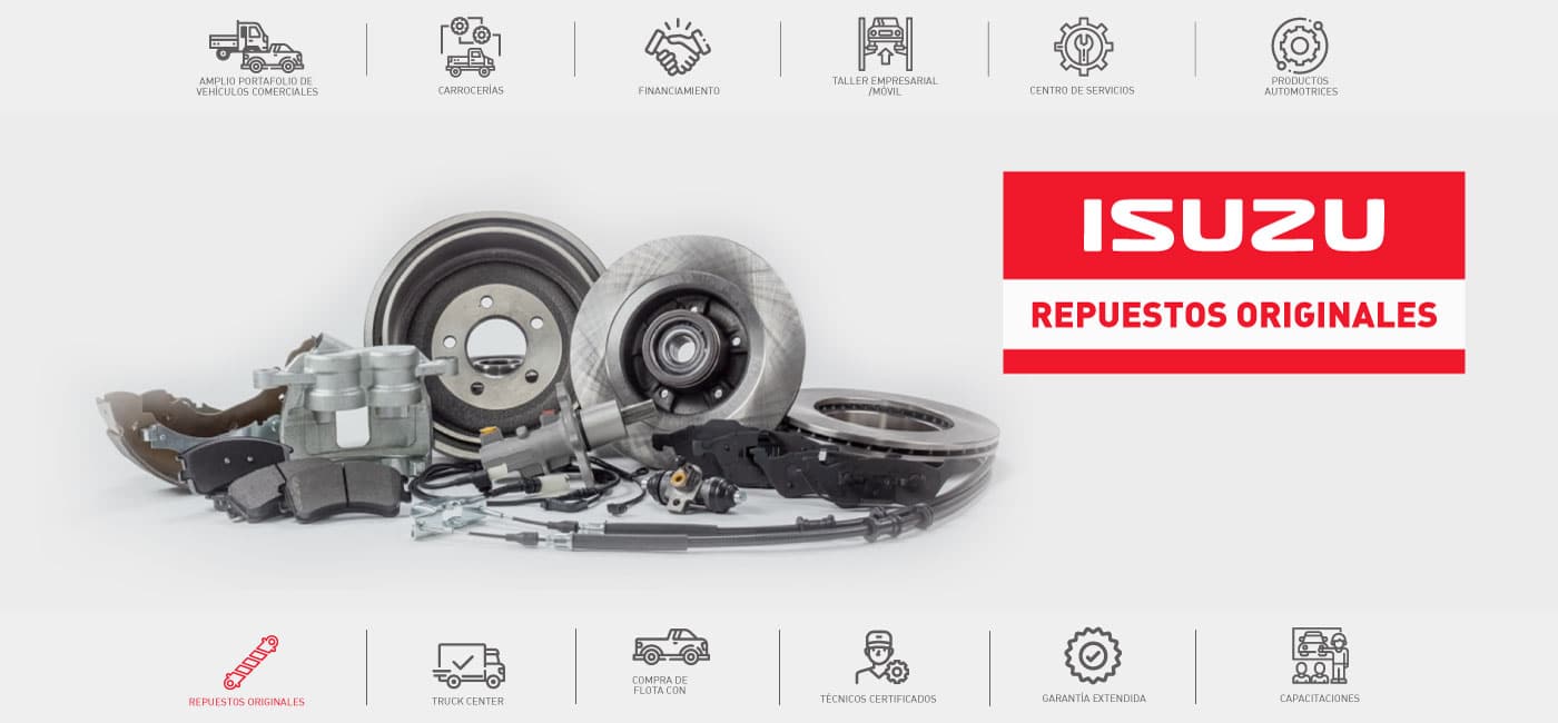 Isuzu repuestos originales
