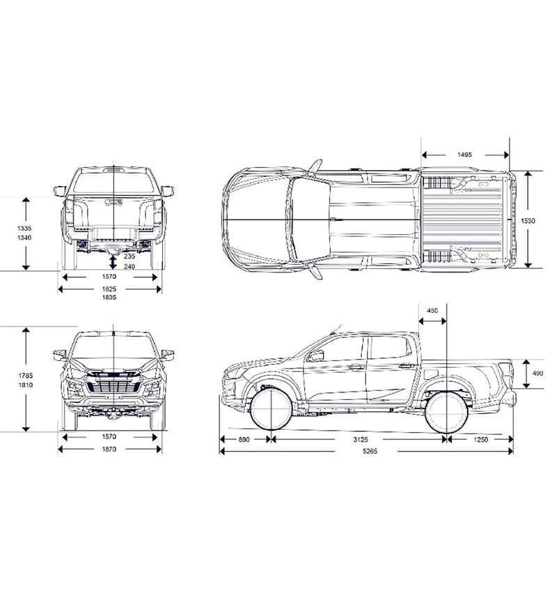 blueprint isuzu camioneta