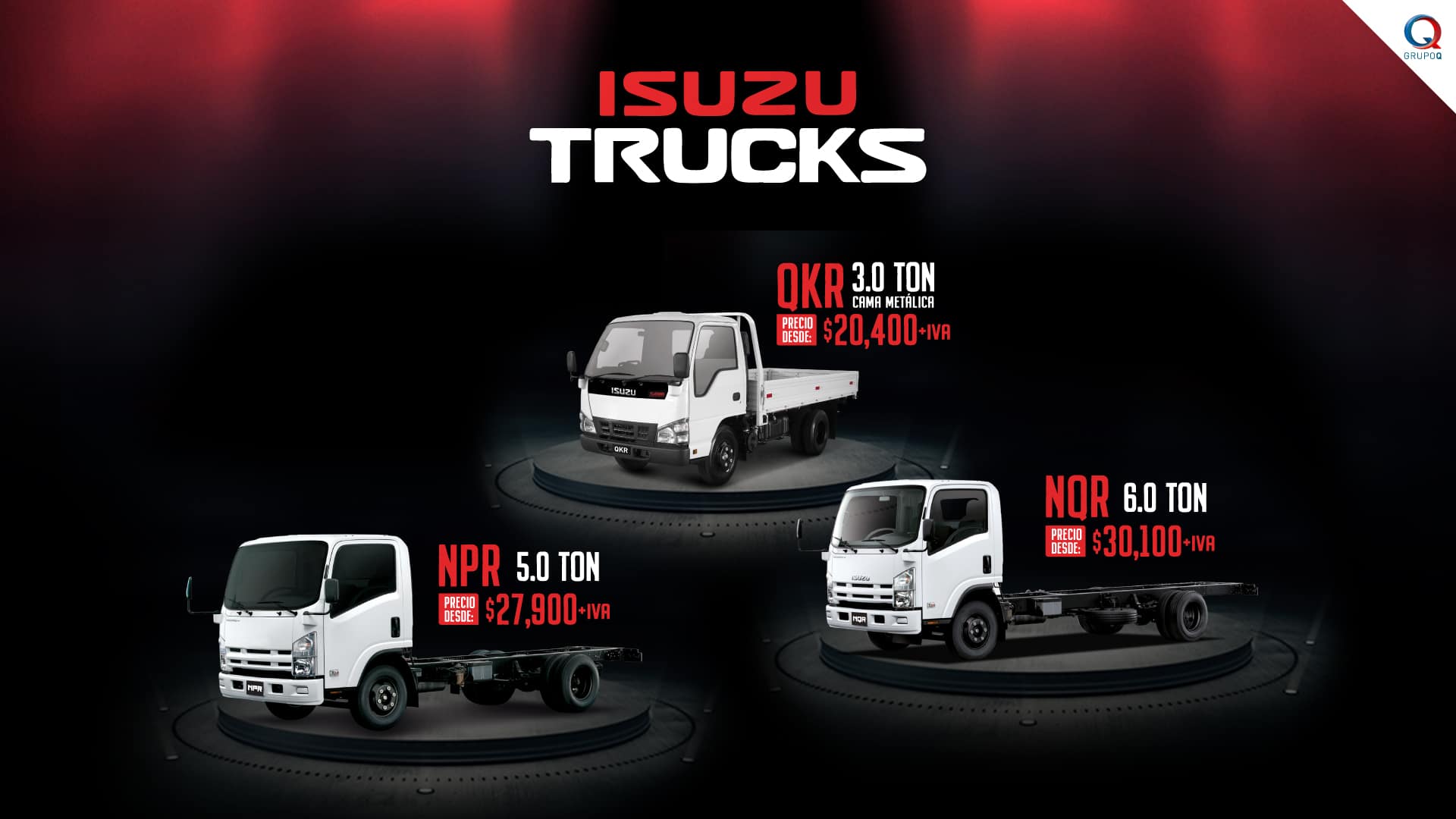 Isuzu trucks banner